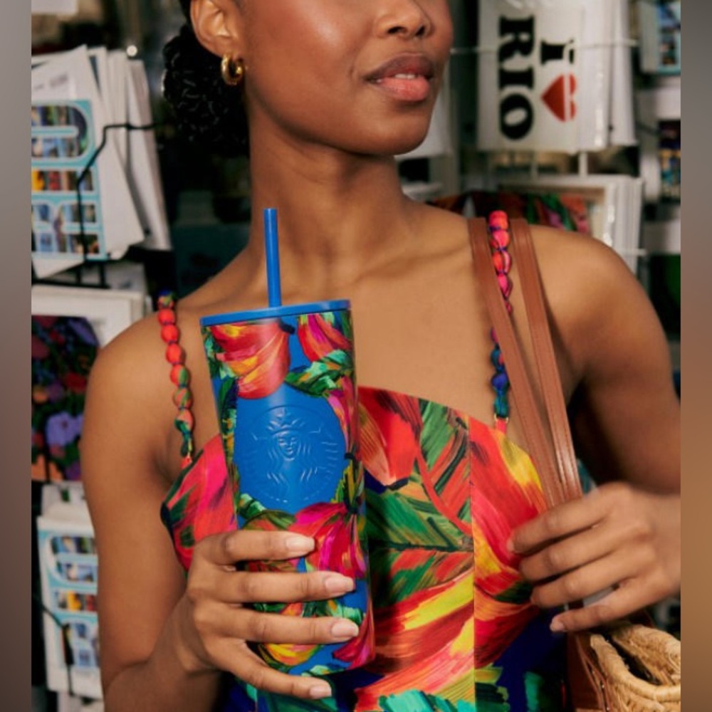 FARM Rio Multicolor Floral Tumbler For Starbucks